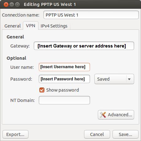 Ubuntu pptp server debug